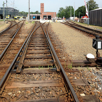 Vermessung Gleisanlage Stadler Pankow, Betriebsstätte Velten